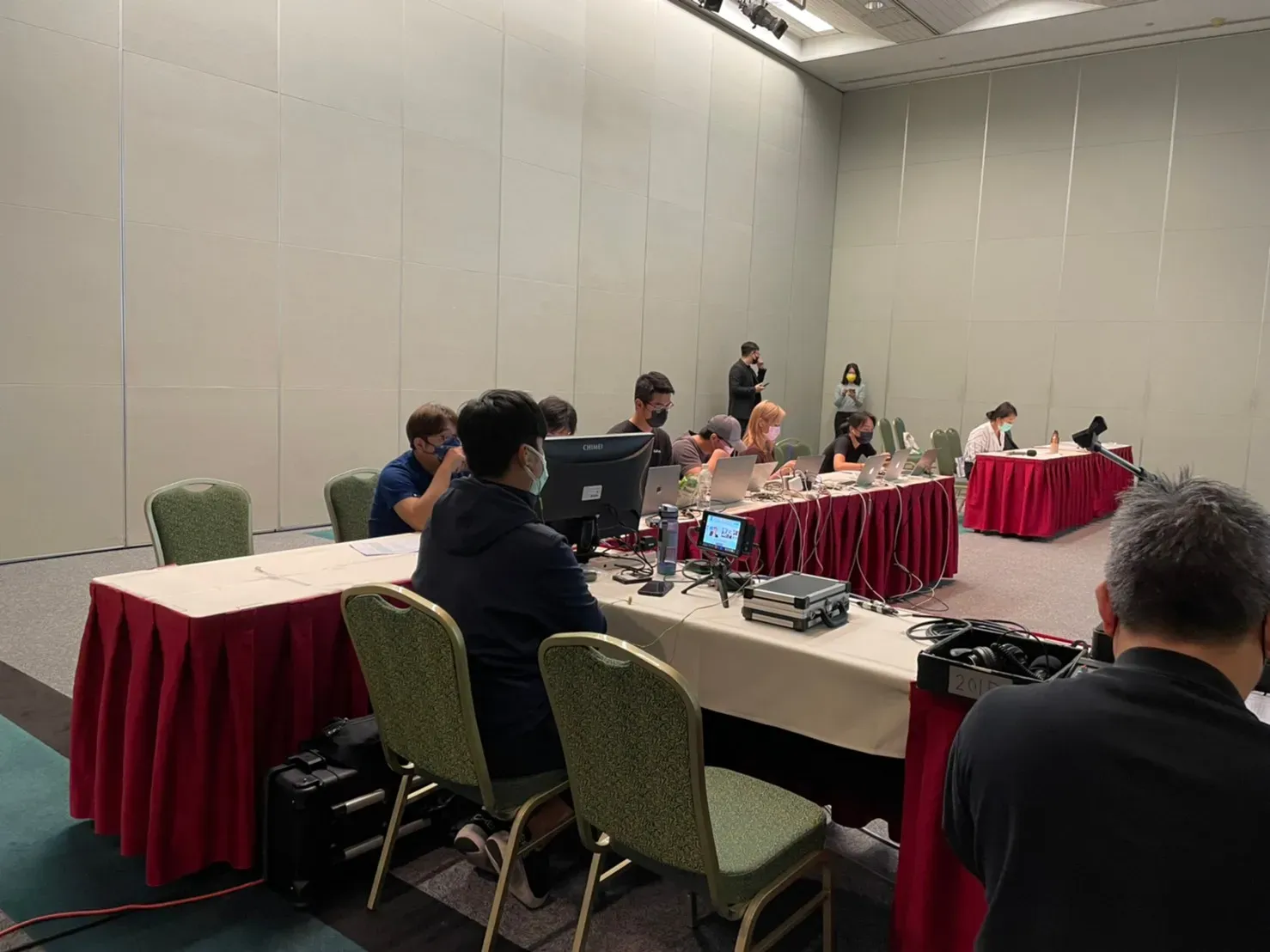 台土耳其經濟合作會議主持席與現場工作團隊