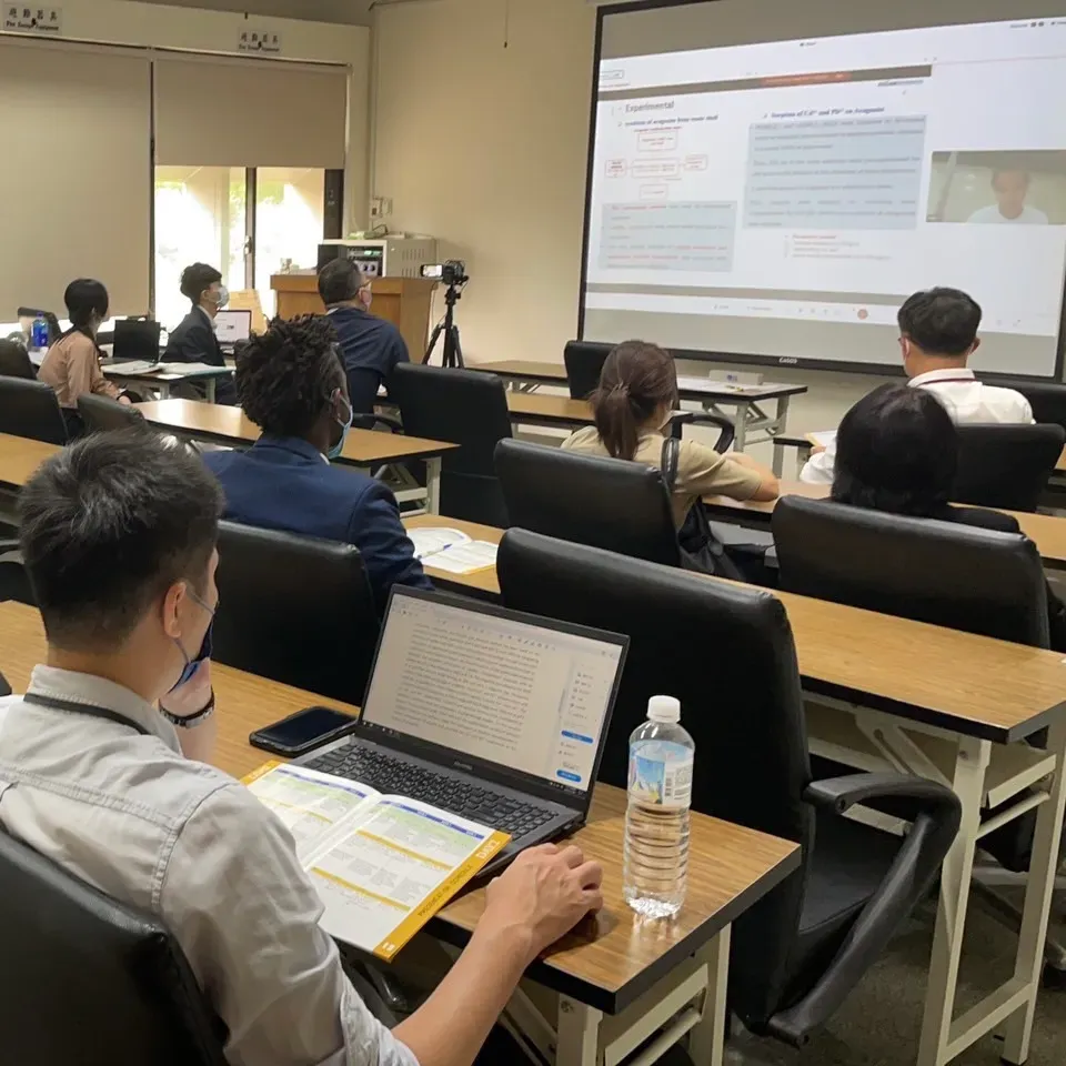 國立成功大學研討會聽講情形